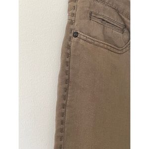 John Varvatos linen/cotton slacks with dash stripe